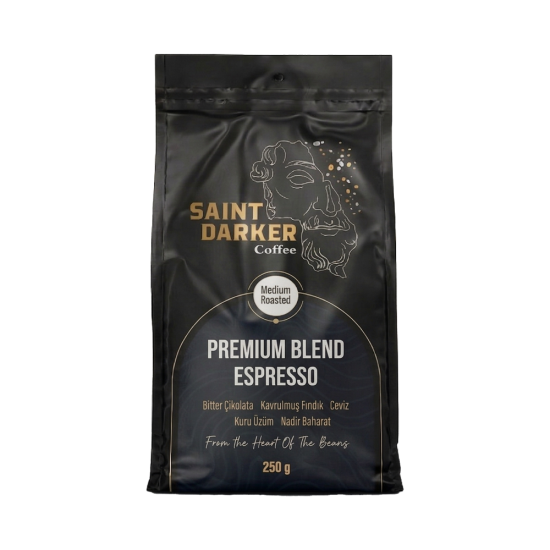 Saint Darker Premium Blend Espresso Çekirdek Kahve 250 Gr