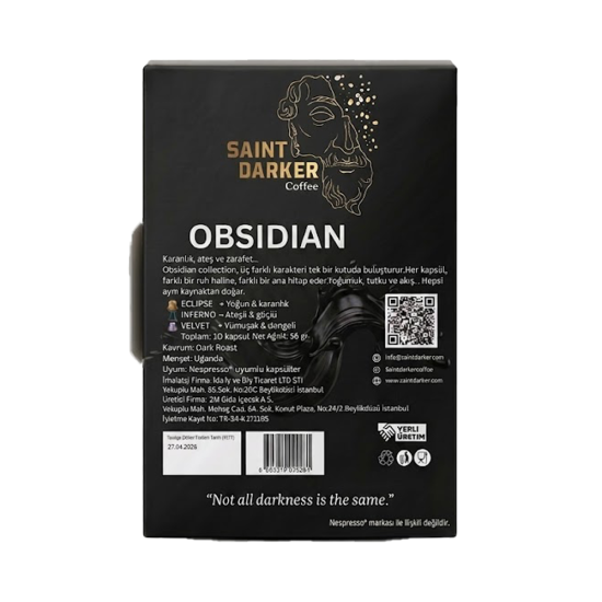 Saint Darker Obsidian Kapsül Kahve Saint Darker Obsidian Kapsül Kahve